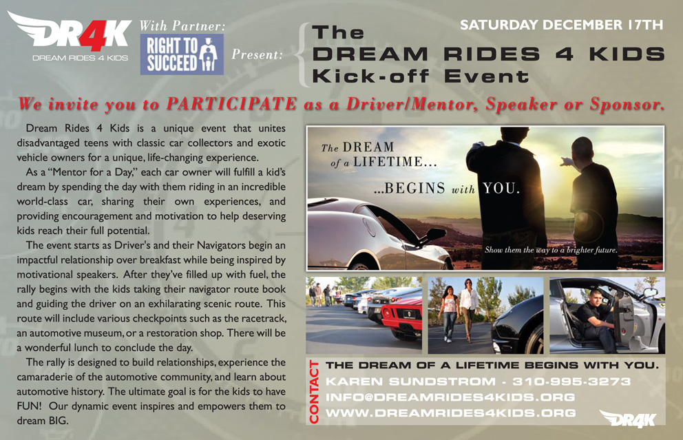 Dream Rides for Kids Flyer